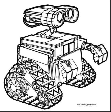 Cute Robot Coloring Pages at GetDrawings | Free download