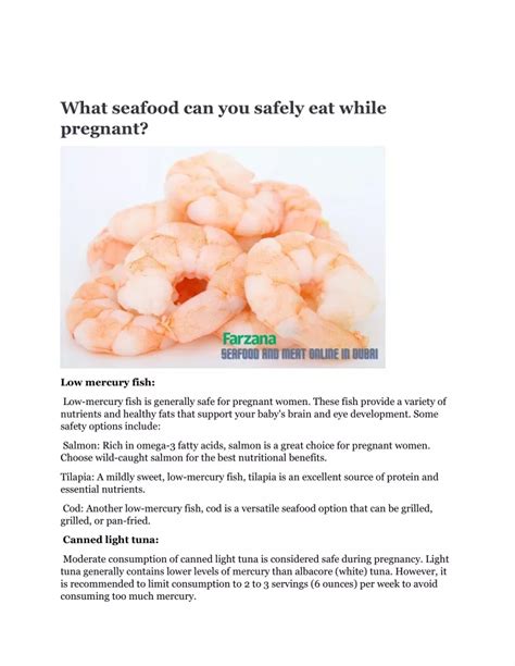 Ppt What Seafood Can You Safely Eat While Pregnant Powerpoint Presentation Id12334207