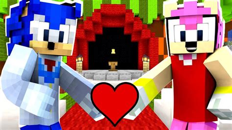 Minecraft Sonic The Hedgehog Sonic And Amy Get Married 69 Youtube