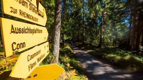 Aussichtsplattform Il Spir Blick In Die Flimser Bergsturzlandschaft