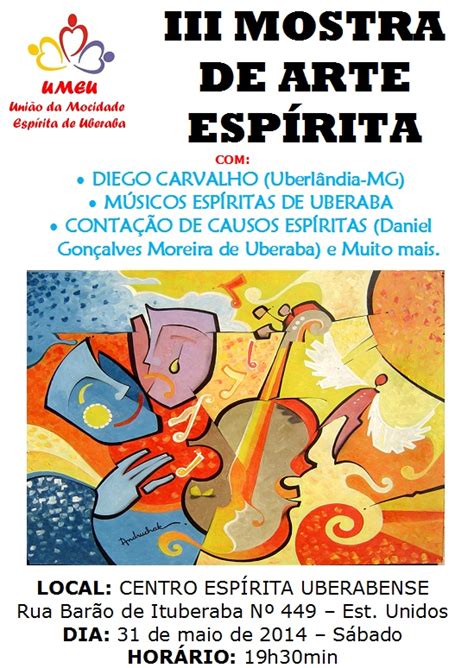 iii mostra de arte espírita em uberaba mg agenda espírita brasil levando o espiritismo a