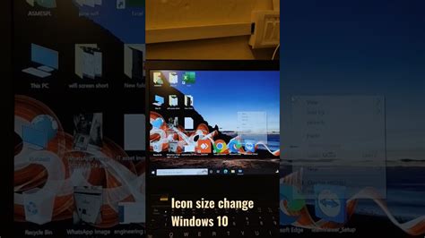How To Change Icons Size Windows 10 Youtube