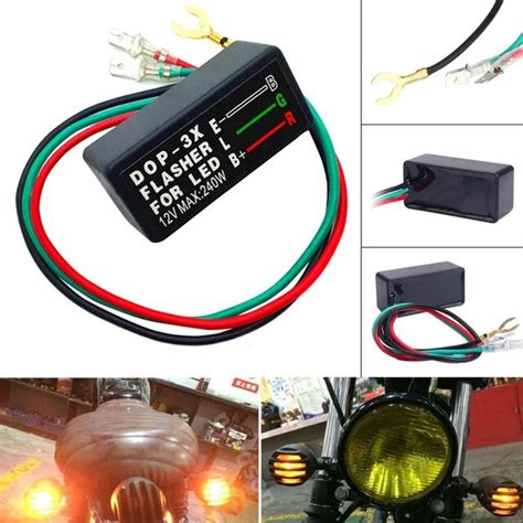 1pc Car Motorcycle Led Flasher Relay 3 Pin 12v Turn Signal Indicator