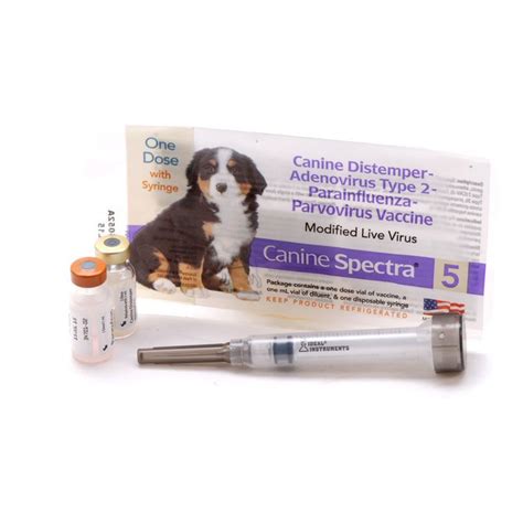Miscellaneous canine vaccines are available for pet parents looking to protect their dogs against problems and diseases. Canine Spectra 5 - single dose vaccine