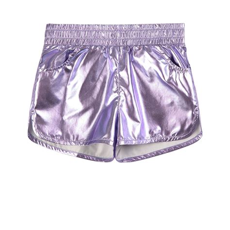 Sonia Rykiel Purple Modjo Metallic Shorts Alexandalexa