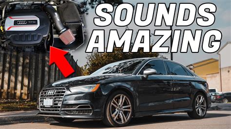 Audi S3 Cts Turbo Cold Air Intake Install Sounds Amazing Youtube