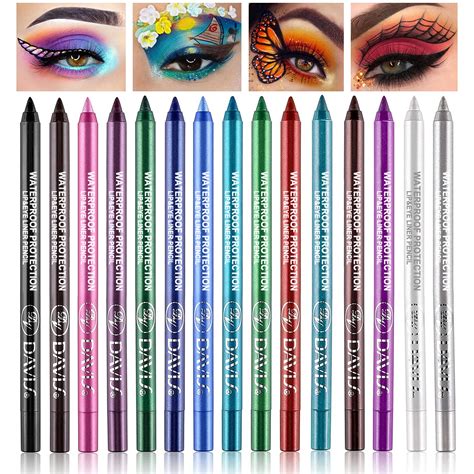 15 Colorful Eyeliner Pen Set Eye Shadow Pencil Pearl