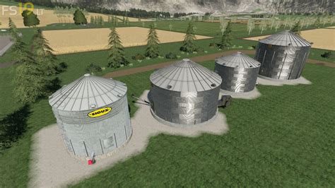 Placeable Grain Bins V 10 Fs19 Mods Farming Simulator 19 Mods