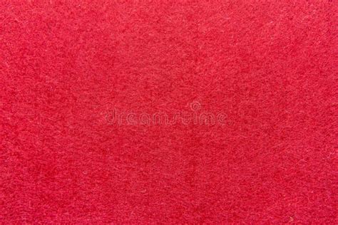 High Resolution Close Up Of Bright Red Felt Fabric Texture Of Rough