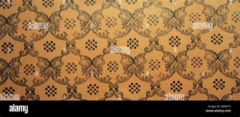 Vintage Brown Damask Seamless Pattern Background Stock Photo Alamy