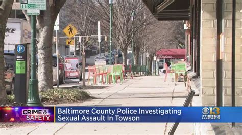 Robbery Sexual Assault Under Investigation In Uptown Towson Youtube