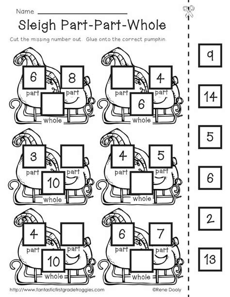 Reindeer Math Games Common Core Activities For First Grade Part Part