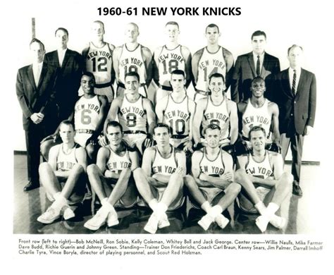 1960 61 New York Knicks 8x10 Team Photo Picture Ny Basketball Nba