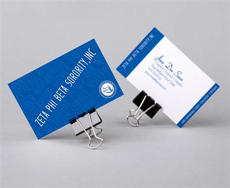 Available in 120 lb premium cardstock. Zeta Phi Beta Principles Business Card - Color Me Finer ...