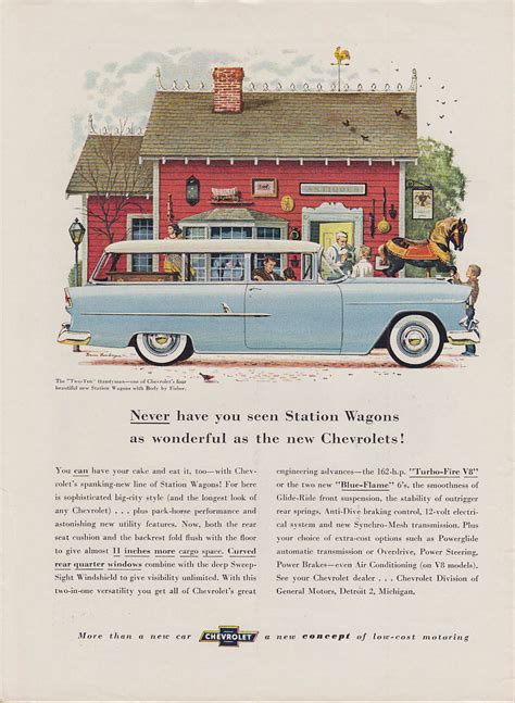 Never Have You Seen Wagons As Wonderful Chevrolet Two Ten Handyman Ad