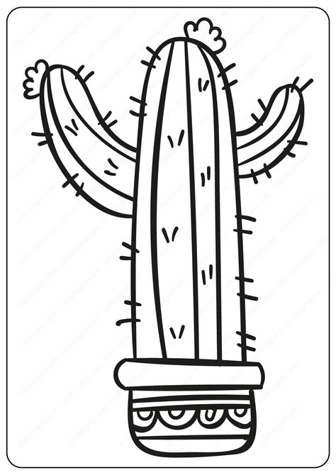 70+ vectors, stock photos & psd files. Cute Prickly Cactus Coloring Pages Book