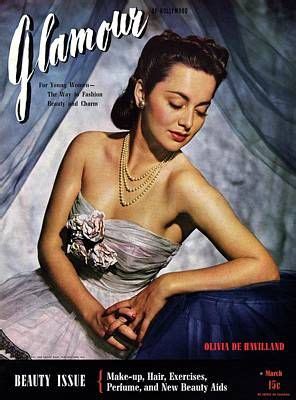 Olivia De Havilland On The Cover Of Glamour Poster By Scotty Welbourne Olivia De Havilland