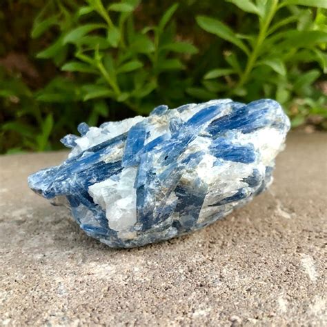 Raw Kyanite In Calcite A Blue Kyanite Cluster