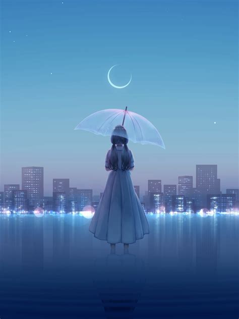 1668x2224 Anime Girl In Water 1668x2224 Resolution Wallpaper Hd Anime