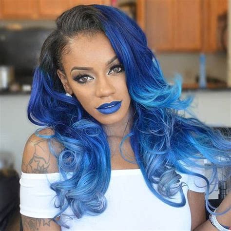 Top 25 Blue Hair Streaks Ideas For Girls Sheideas