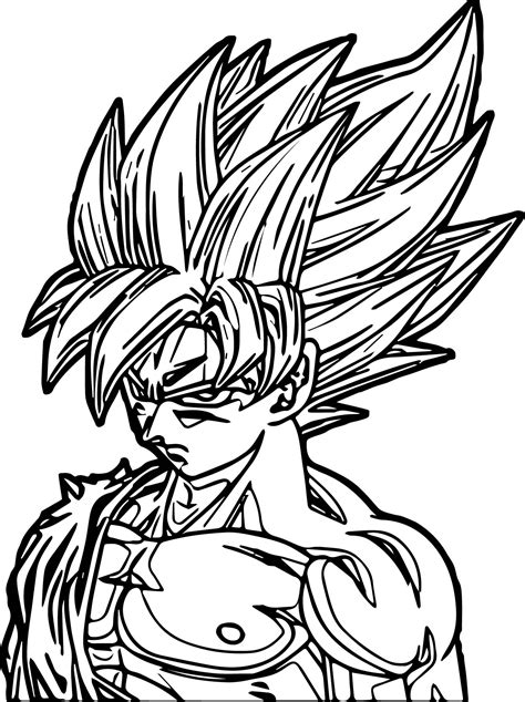 Goku Face Drawing Free Download On Clipartmag