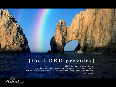 The Lord Provides Wallpaper - Free Nature Desktop Backgrounds