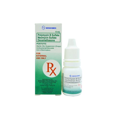 Buy Postotic Polymyxin B Sulfate Neomycin Sulfate Dexamethasone 1