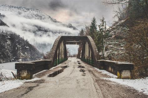Nature Snow Bridge Hd Wallpapers Desktop And Mobile Images And Photos