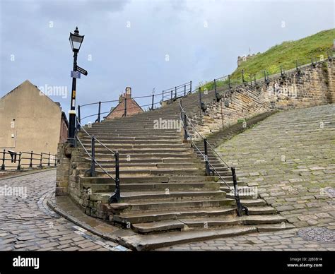 199 Steps In Whitby Stock Photo Alamy