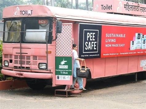 Indian Firm Turns Buses Into Womens Toilets Washroom On Wheels Inflics