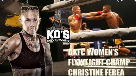 Bkfc Champion Christine Misfit Ferea Championship Fight Against