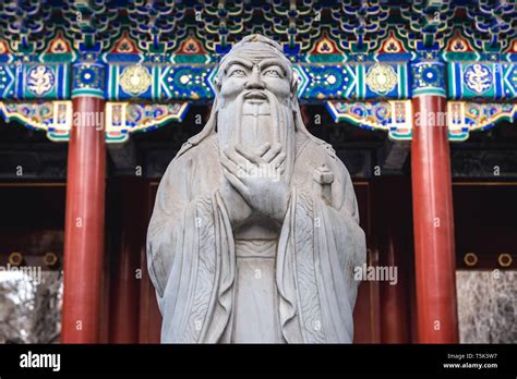 Statue Of Confucius In Confucius Temple And The Imperial College Museum