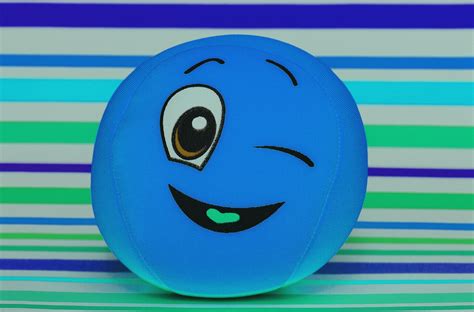 Free Images Sweet Cute Blue Fabric Face Fun Ball Funny Icon