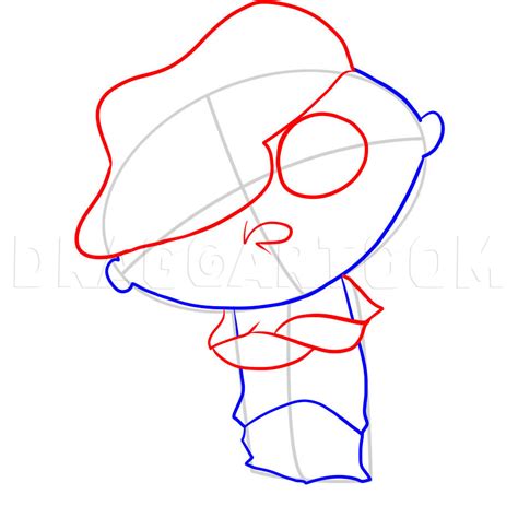 How To Draw Gangster Stewie Step By Step Drawing Guide By Dawn