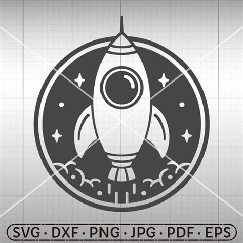 Rocket SVG Spaceship SVG Silhouette Cricut Cut File Etsy
