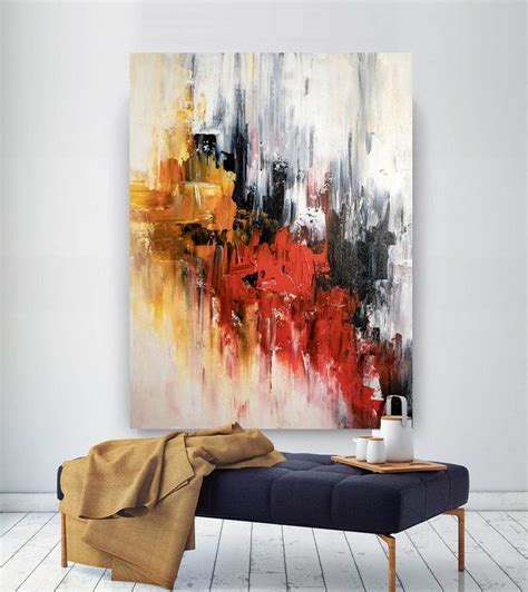 Large Abstract Paintingmodern Abstract Paintingbright Etsy Abstract