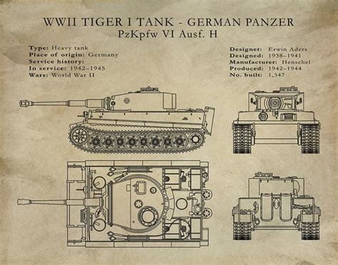 Tiger Tank Blueprints