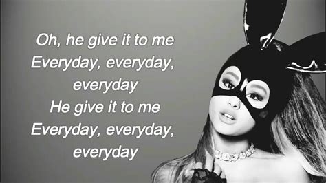 I put that work on you everyday when the night fall 'til the sun come you done fell in love with a bad guy i don't compromise my passion it's not what you do for me, i'm doing the same for you i don't be tripping or making. Everyday letra Ariana Grande ft. Future - YouTube