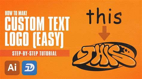 Illustrator Tutorial Easiest Way To Make A Custom Text Logo Improve Your Designs With This