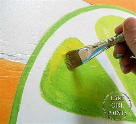 Lake Girl Paints Diy Wall Art Citrus Stripes
