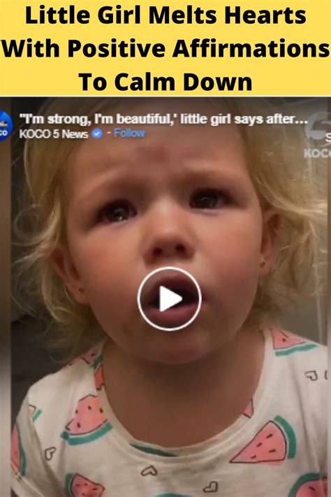 Two Year Olds Positive Affirmations To Calm Down Melts Hearts