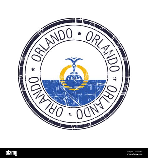 City Of Orlando Florida Vector Stamp Stock Vector Image And Art Alamy