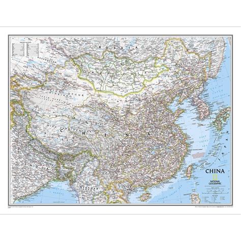 Themapstore National Geographic China Wall Map