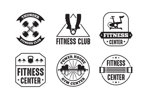 Fitness Badge And Logo Good For Print Design 656597 Vector Art At Vecteezy