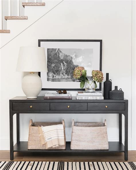 Allen Console Black In 2020 Dining Room Console Console Table