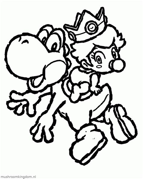 Mario Luigi Peach Daisy Bowser Toad Picture Coloring Page Coloring Home