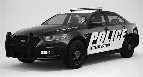 Ford Taurus Police 3d Model By 3dacuvision