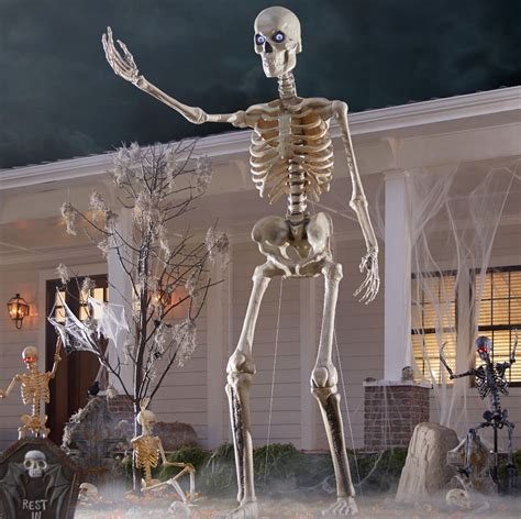 12ft Giant Skeleton Animated Prop Mad About Horror