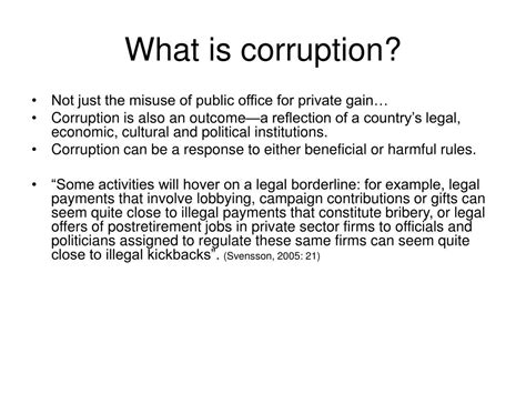 Ppt Corruption And Government Powerpoint Presentation Free Download