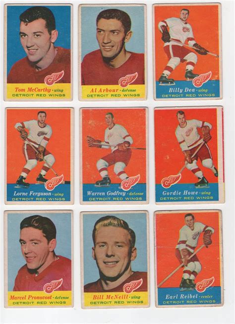 1957 58 Topps Hockey Cards Complete Set Of 66 Ebay